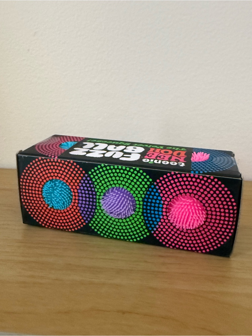 Nwt Authentic Teenie NeeDoh Fuzz Ball 3-Pack Blue, Purple, Pink